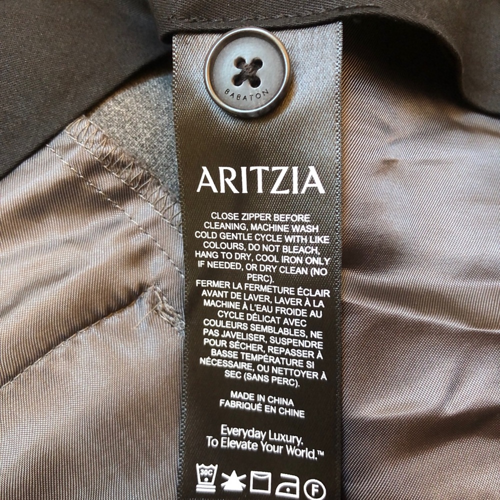 Babaton Aritzia Markova Pants Size 8 Gray Stretch Career Dress Trousers Work - Picture 15 of 16
